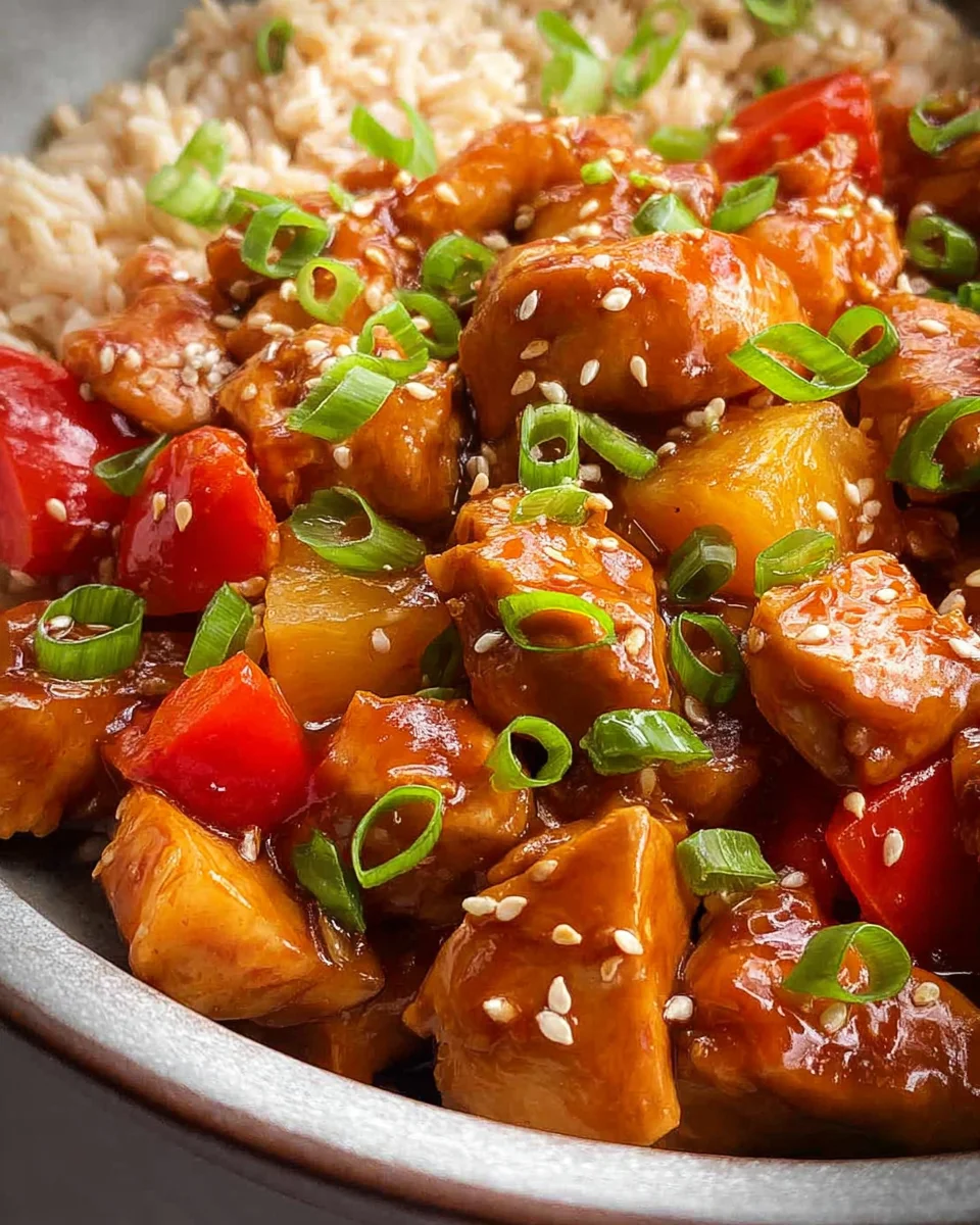 Slow Cooker Sweet Hawaiian Chicken Slow