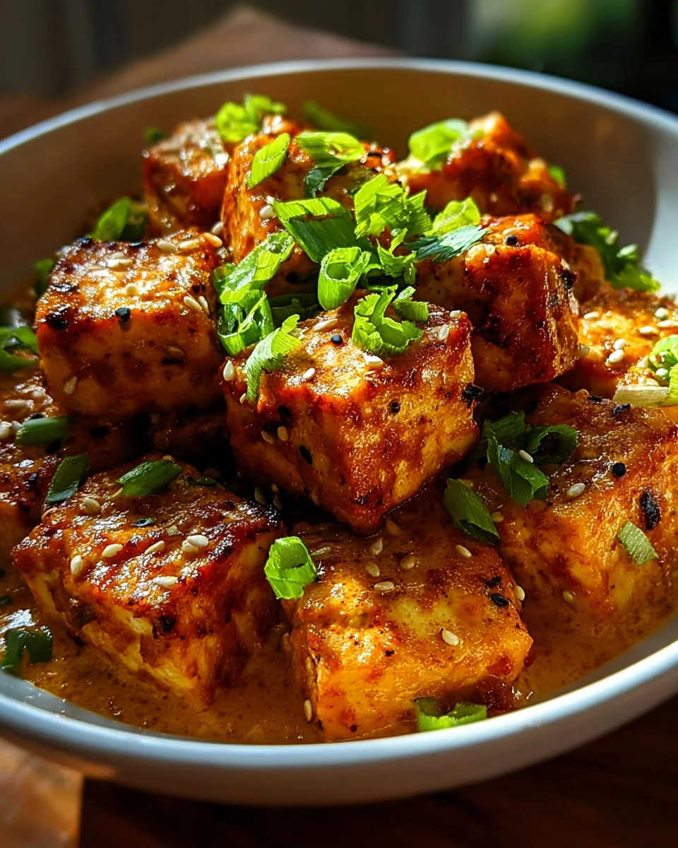 Spicy Tofu with Creamy Coconut Sauce Spicy