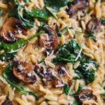 Spinach Mushroom Orzo Spinach Mushroom Orzo