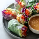 Spring Rolls With Peanut Sauce