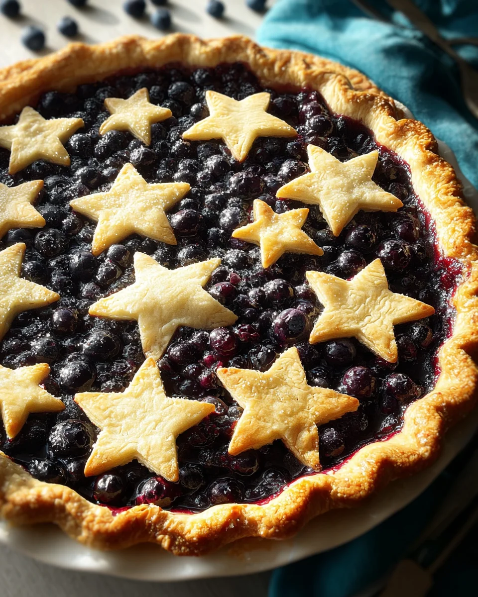 Star-Studded Blueberry Pie Star-Studded