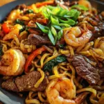 Steak & Shrimp Stir-Fried Noodles Steak & Shrimp Stir-Fried Noodles