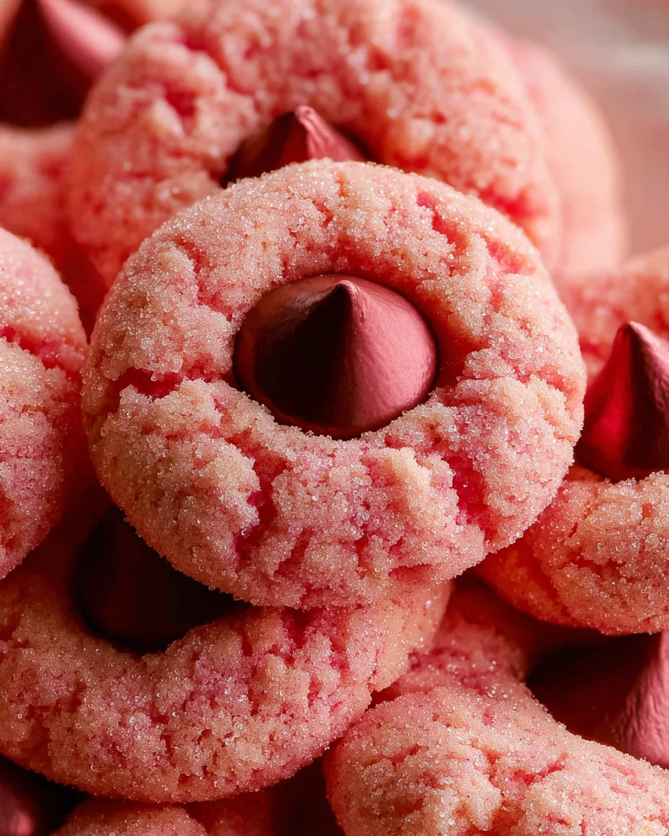 Strawberry Kiss Cookies Strawberry