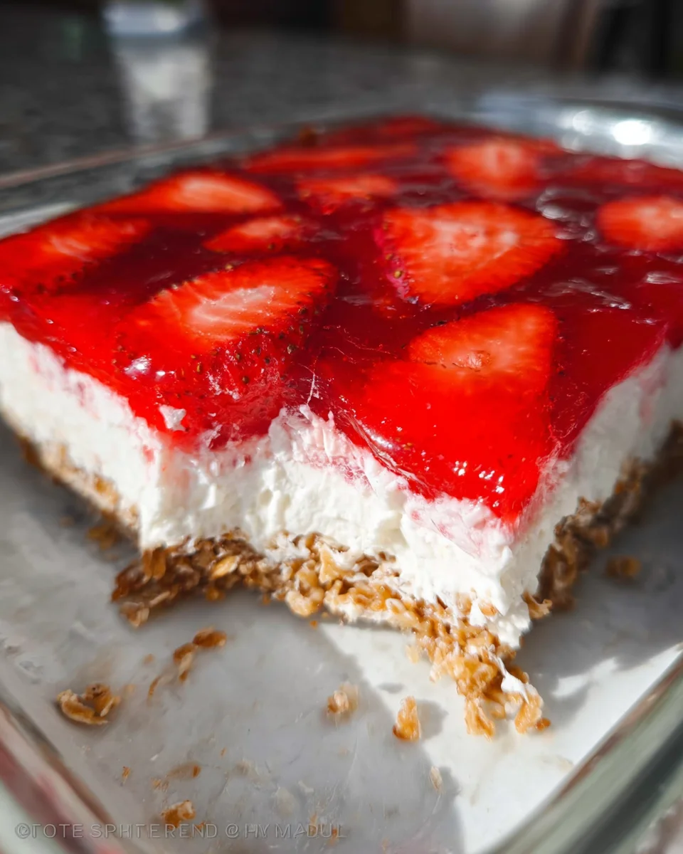 Strawberry Pretzel Salad Strawberry