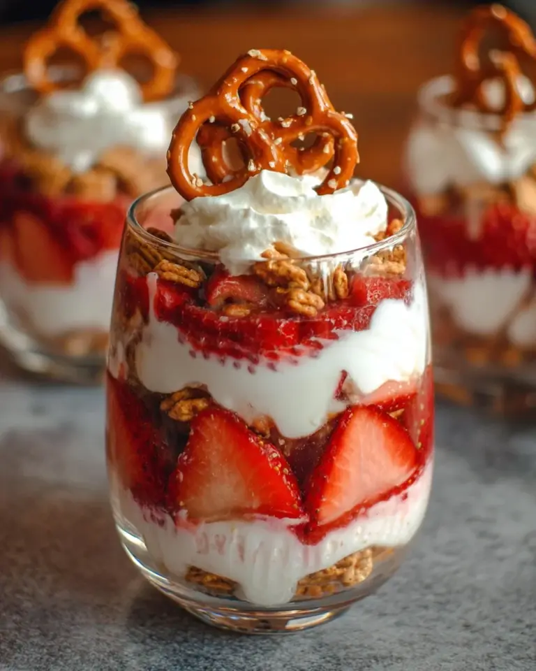Strawberry Pretzel Salad Parfaits
