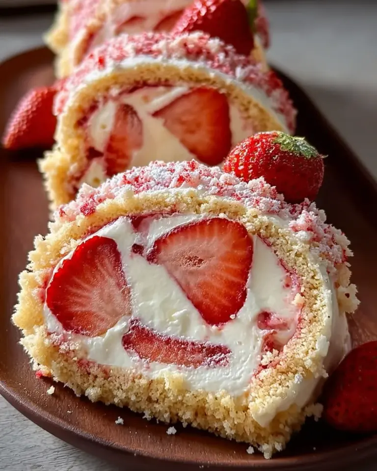 Strawberry Shortcake Cheesecake Rolls