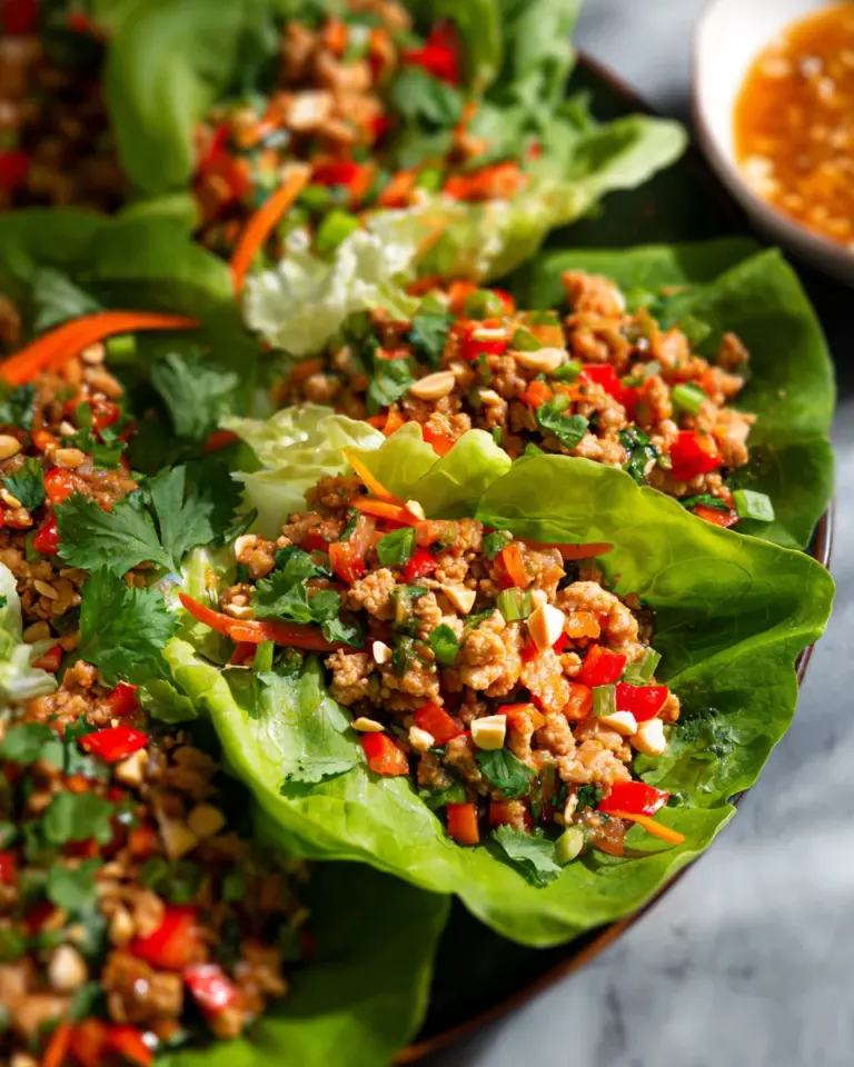 Thai Chicken Lettuce Wraps