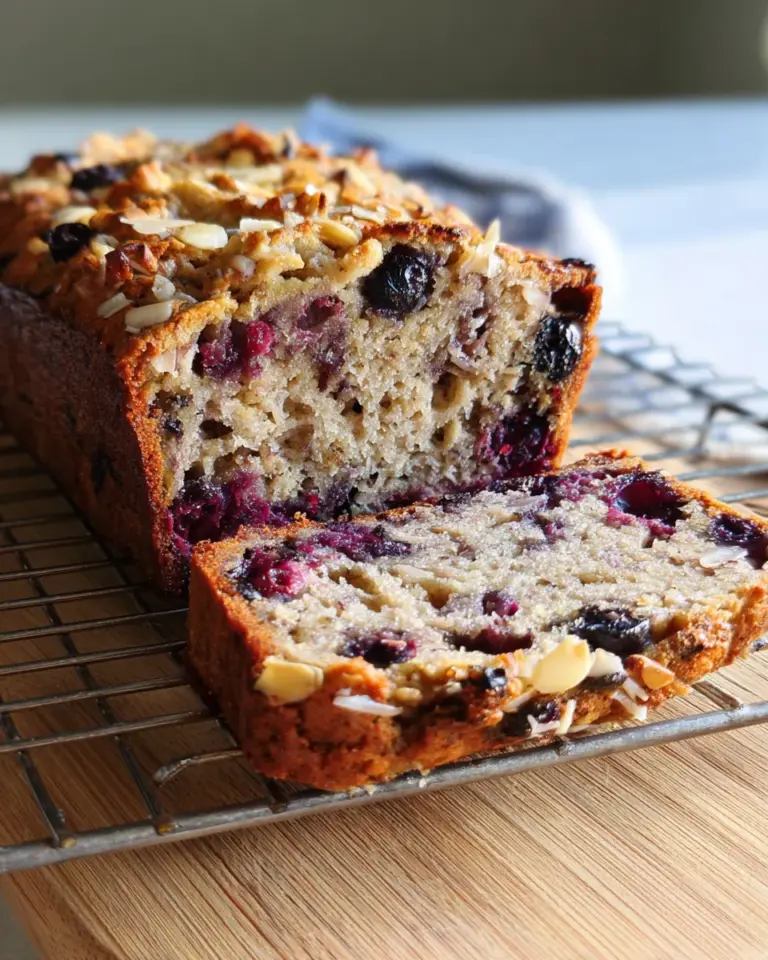 Toasted Coconut Blueberry Banana Bread