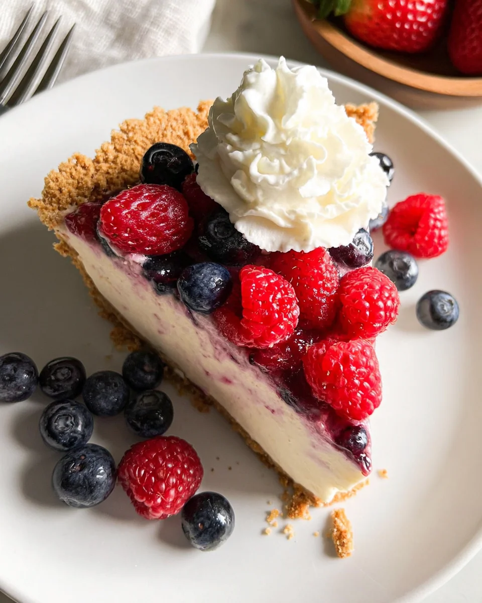Triple Berry No-Bake Cheesecake Triple