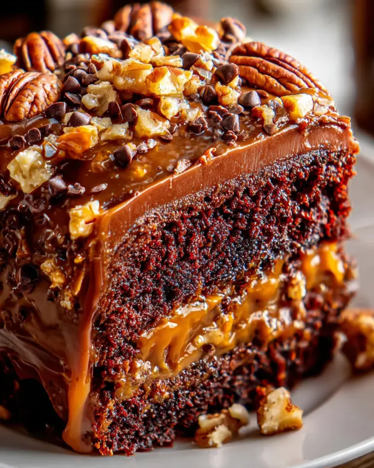 Turtle Caramel Cake