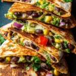 Vegan Quesadillas with Black Beans and Avocado Vegan Quesadillas with Black Beans and Avocado