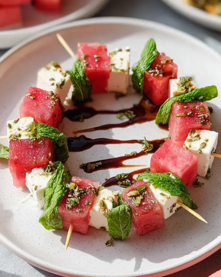 Watermelon-Feta Skewers