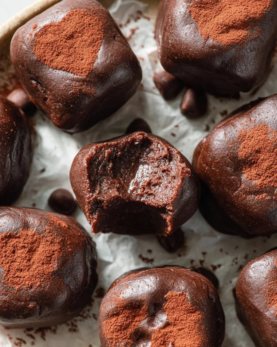 3-Ingredient No Bake Brownie Bites 3-Ingredient