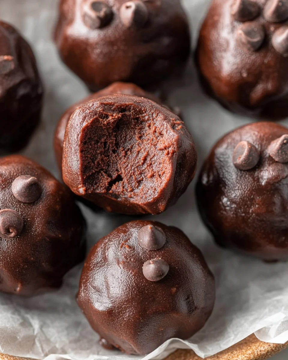 3-Ingredient No Bake Brownie Bites 3-Ingredient