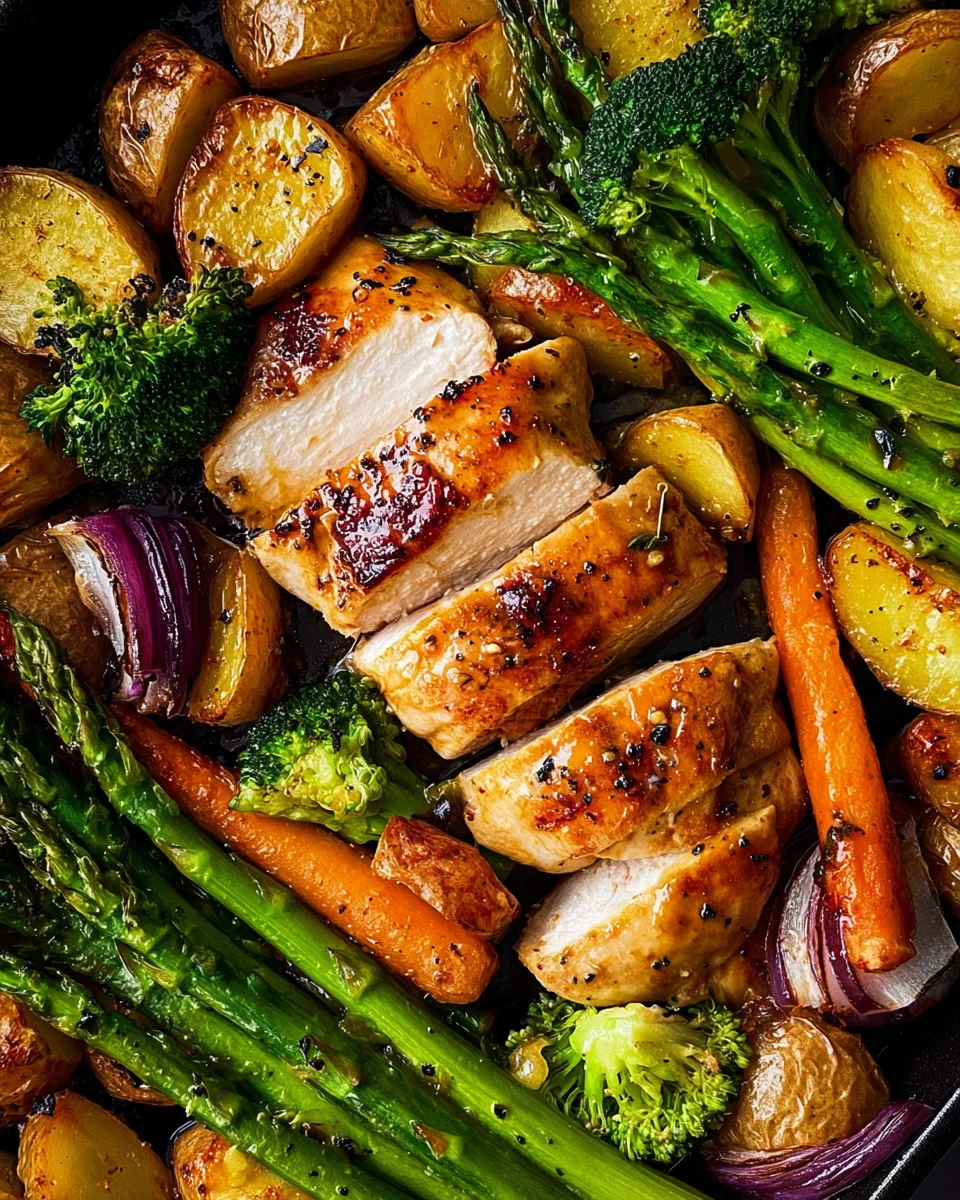 35 Minutes & One Sheet Pan Is All You Need For This Honey Mustard Chicken Recipe 35
