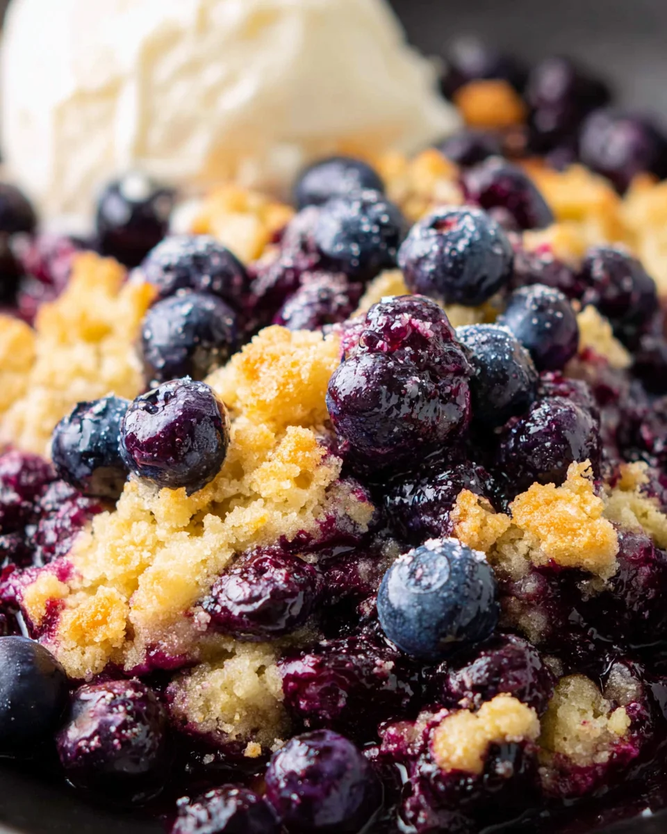 4 Ingredient Blueberry Cobbler 4