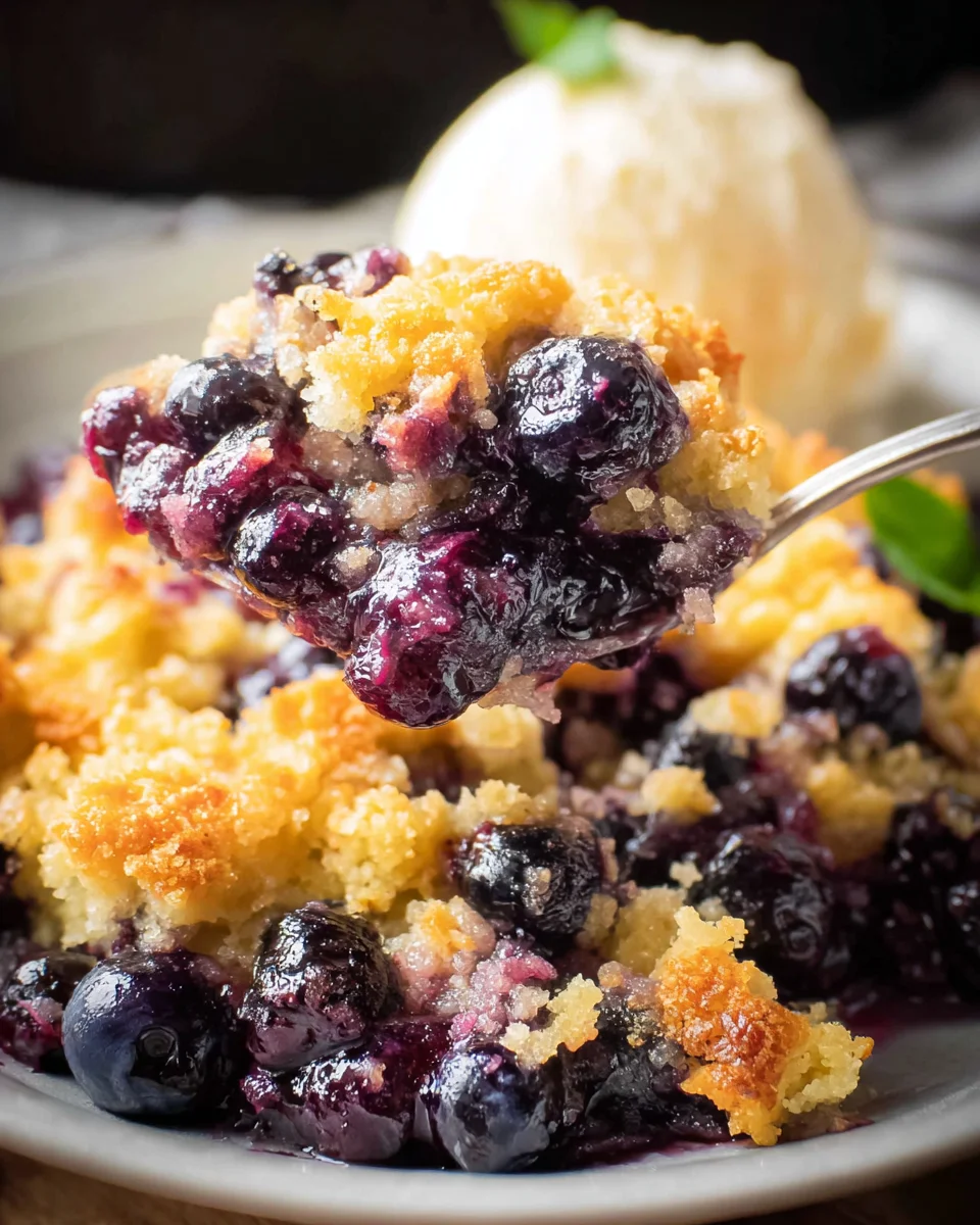 4 Ingredient Blueberry Cobbler 4