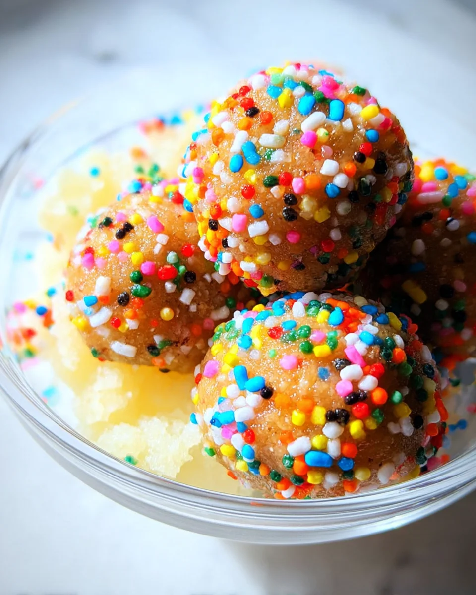Applesauce Birthday Cake Protein Balls Applesauce