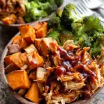 BBQ Chicken & Roasted Sweet Potato Bowls BBQ Chicken & Roasted Sweet Potato Bowls