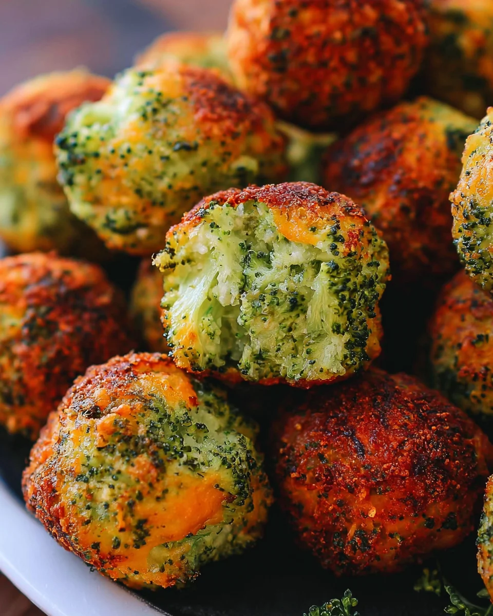 Baked Broccoli Cheese Balls Baked