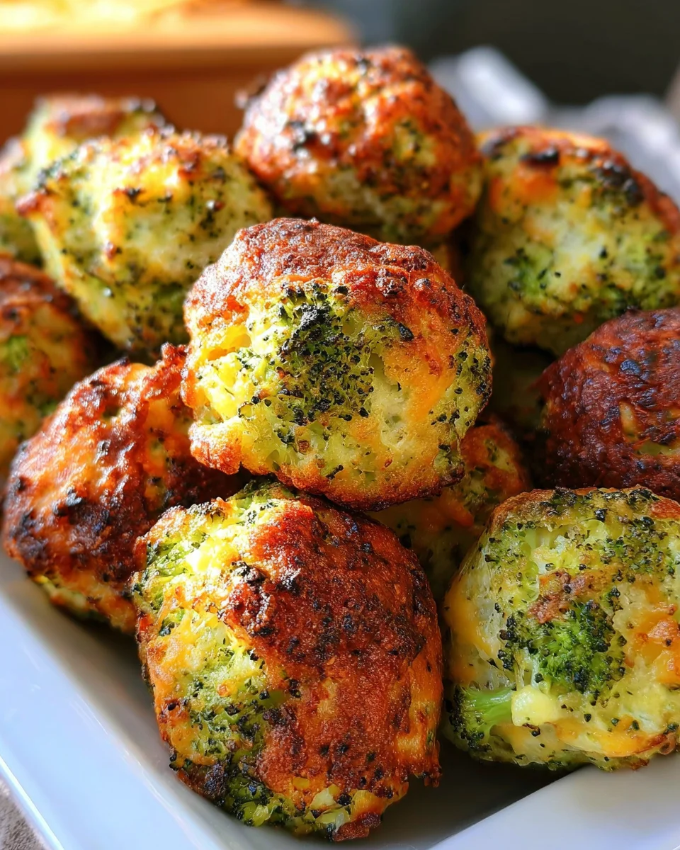 Baked Broccoli Cheese Balls Baked