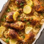 Baked Chicken Legs and Rice Baked Chicken Legs and Rice