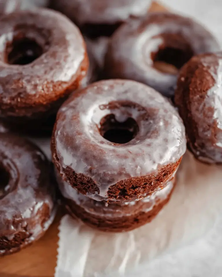 Baked Chocolate Cake Doughnuts