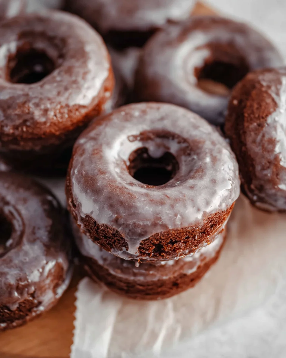 Baked Chocolate Cake Doughnuts Baked Chocolate Cake Doughnuts