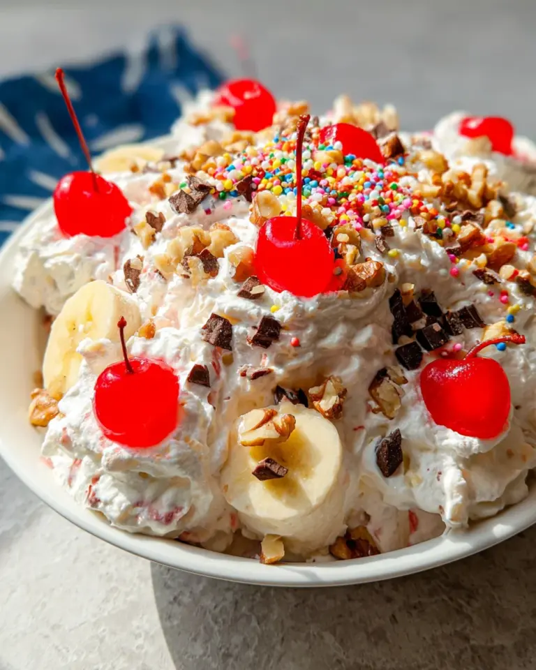 Banana Split Fluff Salad