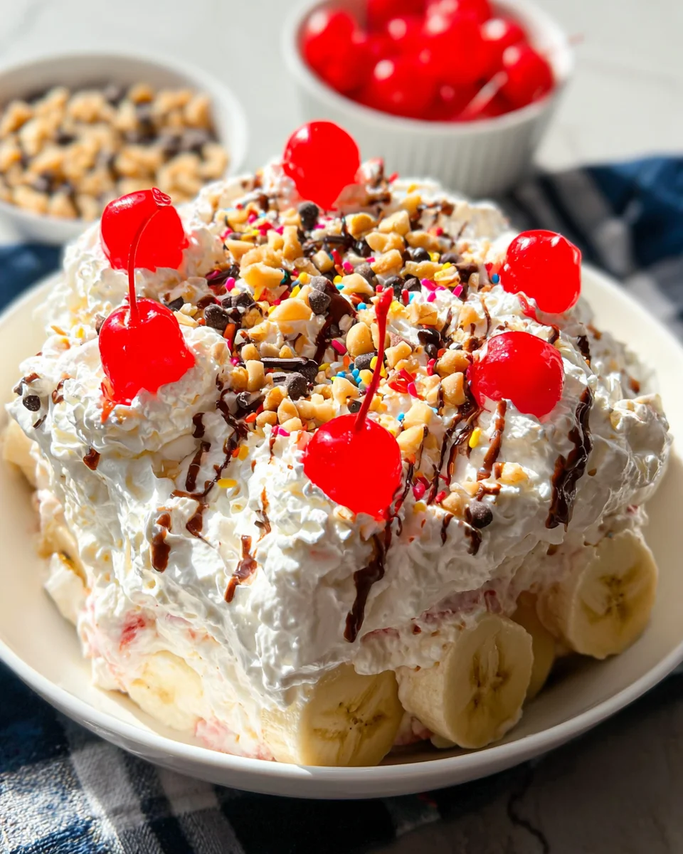 Banana Split Fluff Salad Banana