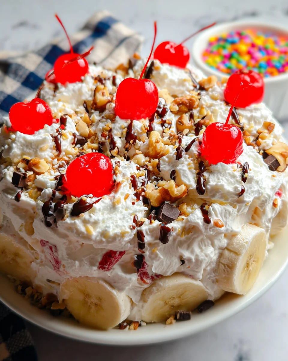 Banana Split Fluff Salad Banana