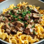 Beef Stroganoff with Egg Noodles