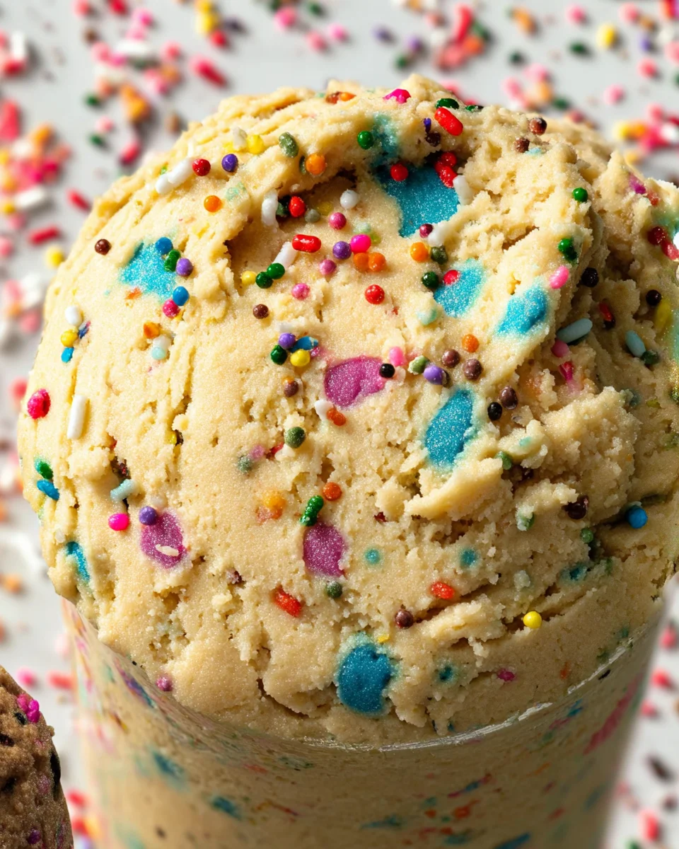 Birthday Cake Protein Cookie Dough Birthday