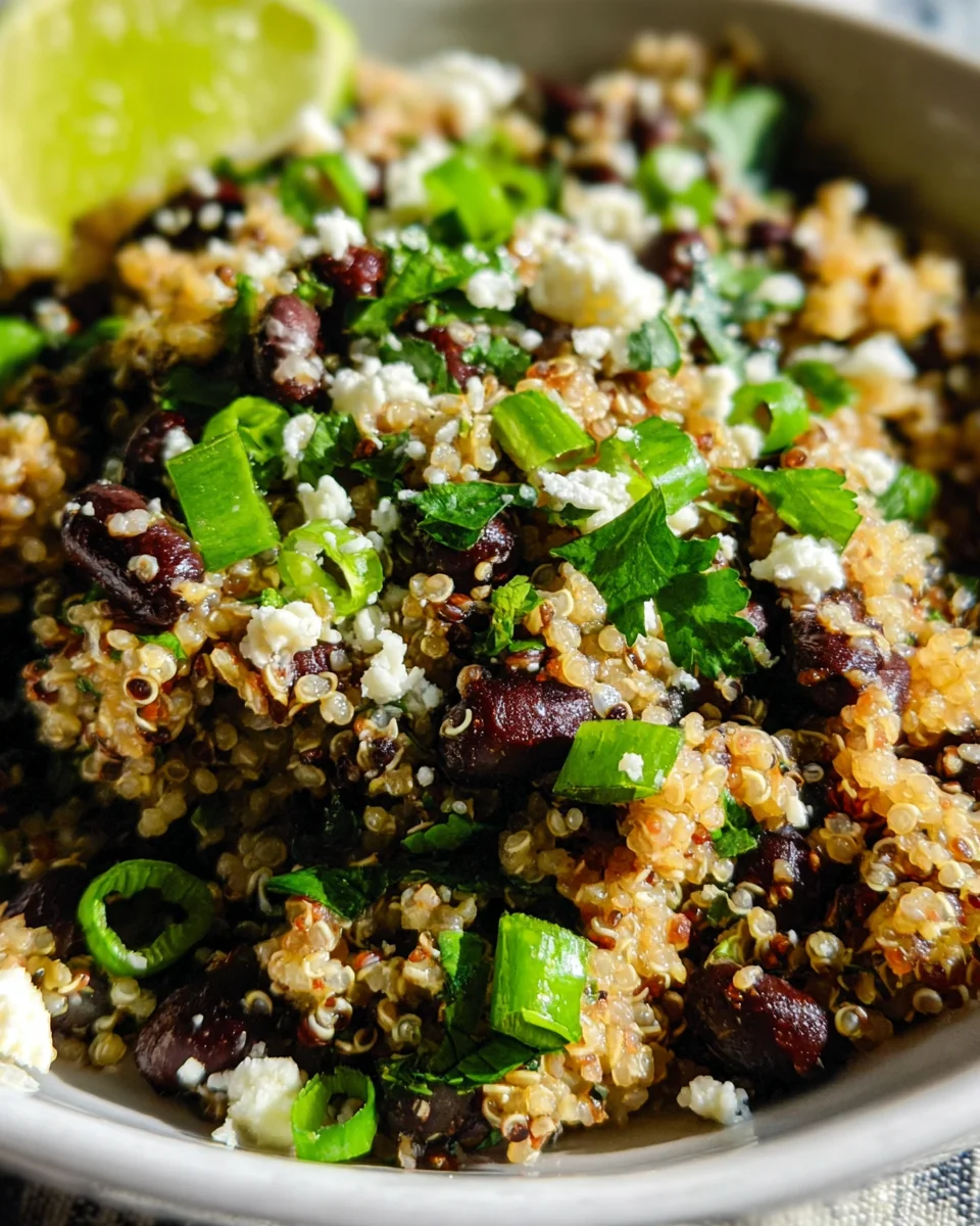 Black Bean Quinoa Salad Recipe Black