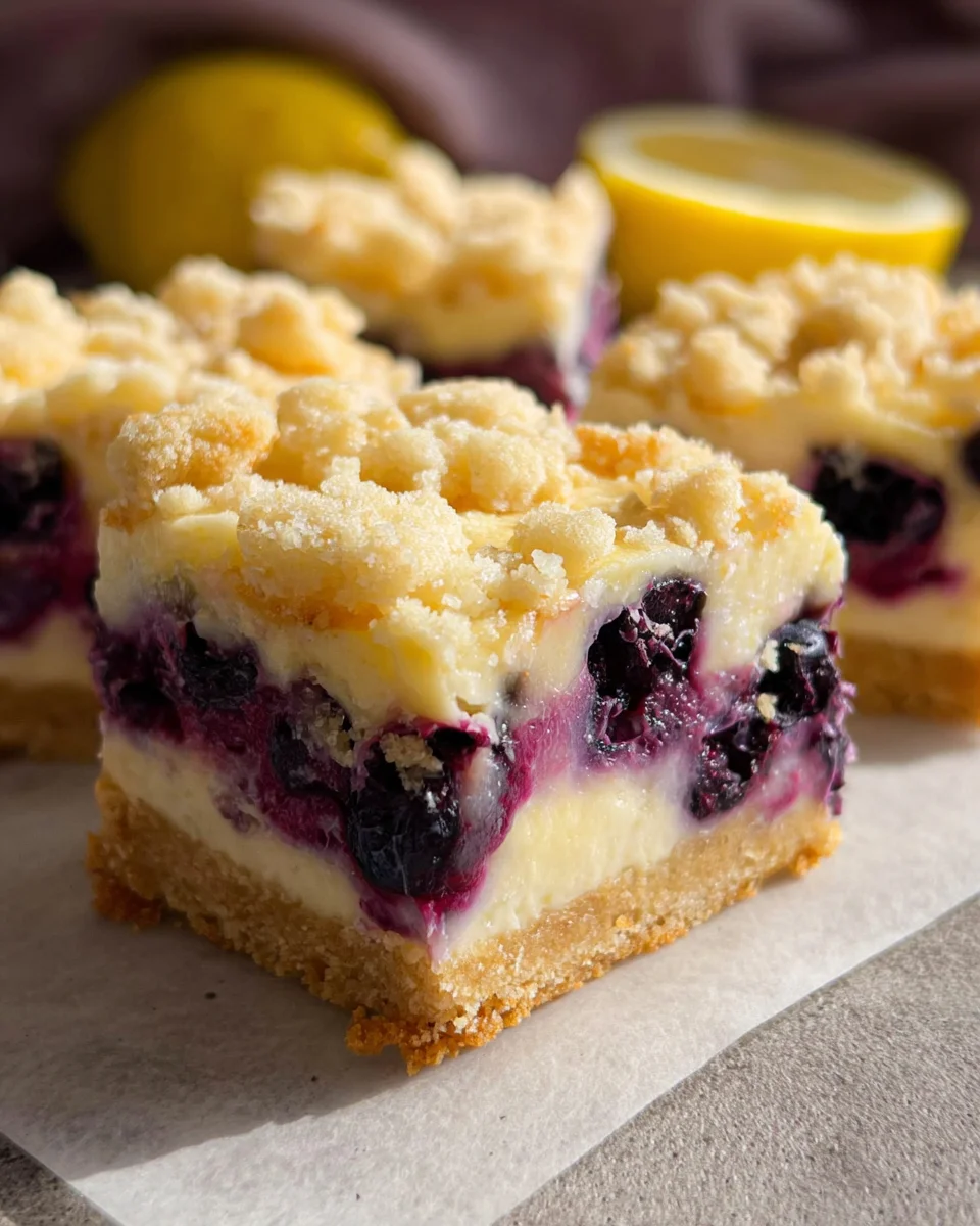 Blueberry Lemon Pie Bars Blueberry