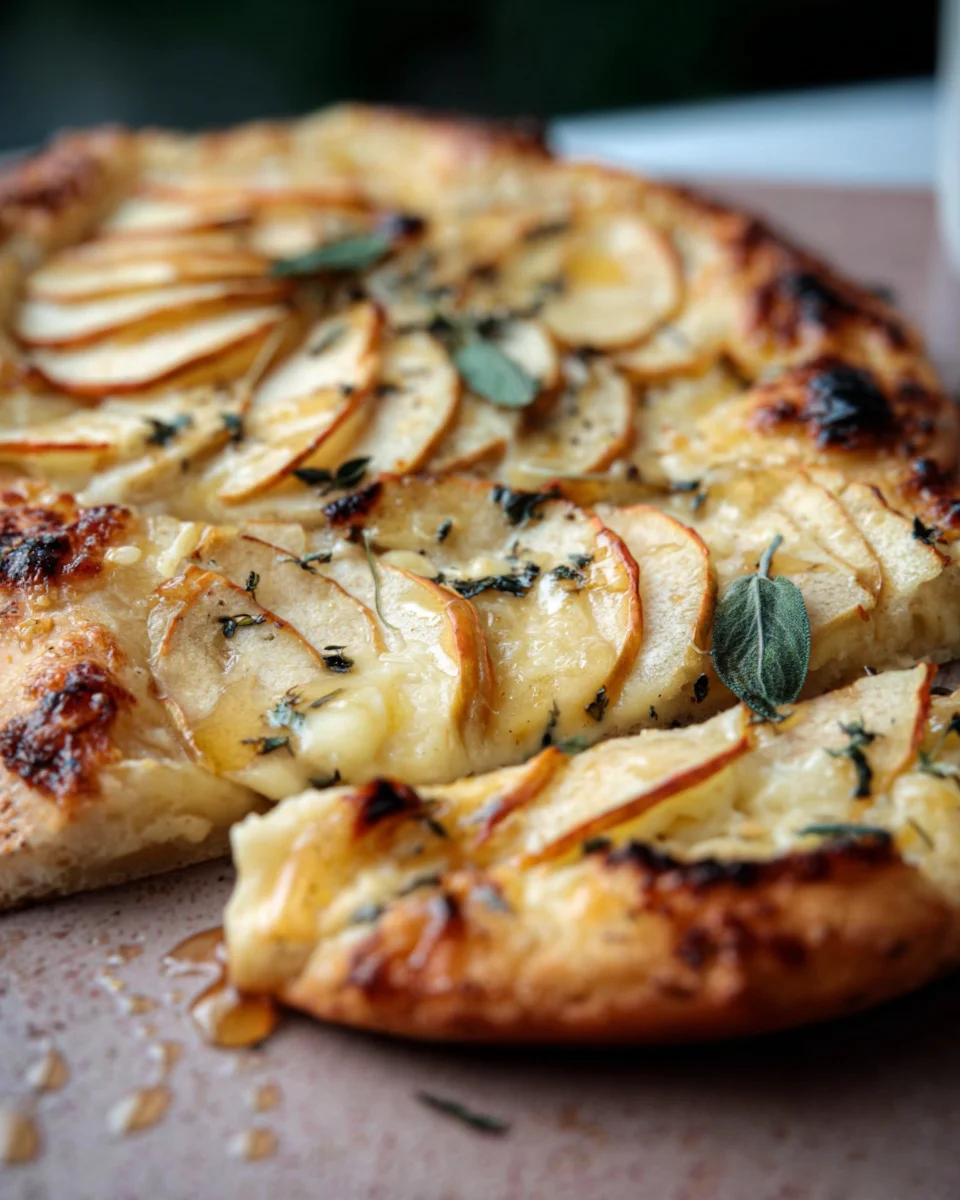 Brie and Apple Flatbread Brie