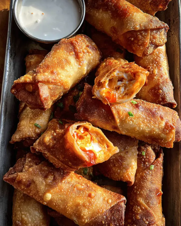 Buffalo Chicken Egg Rolls