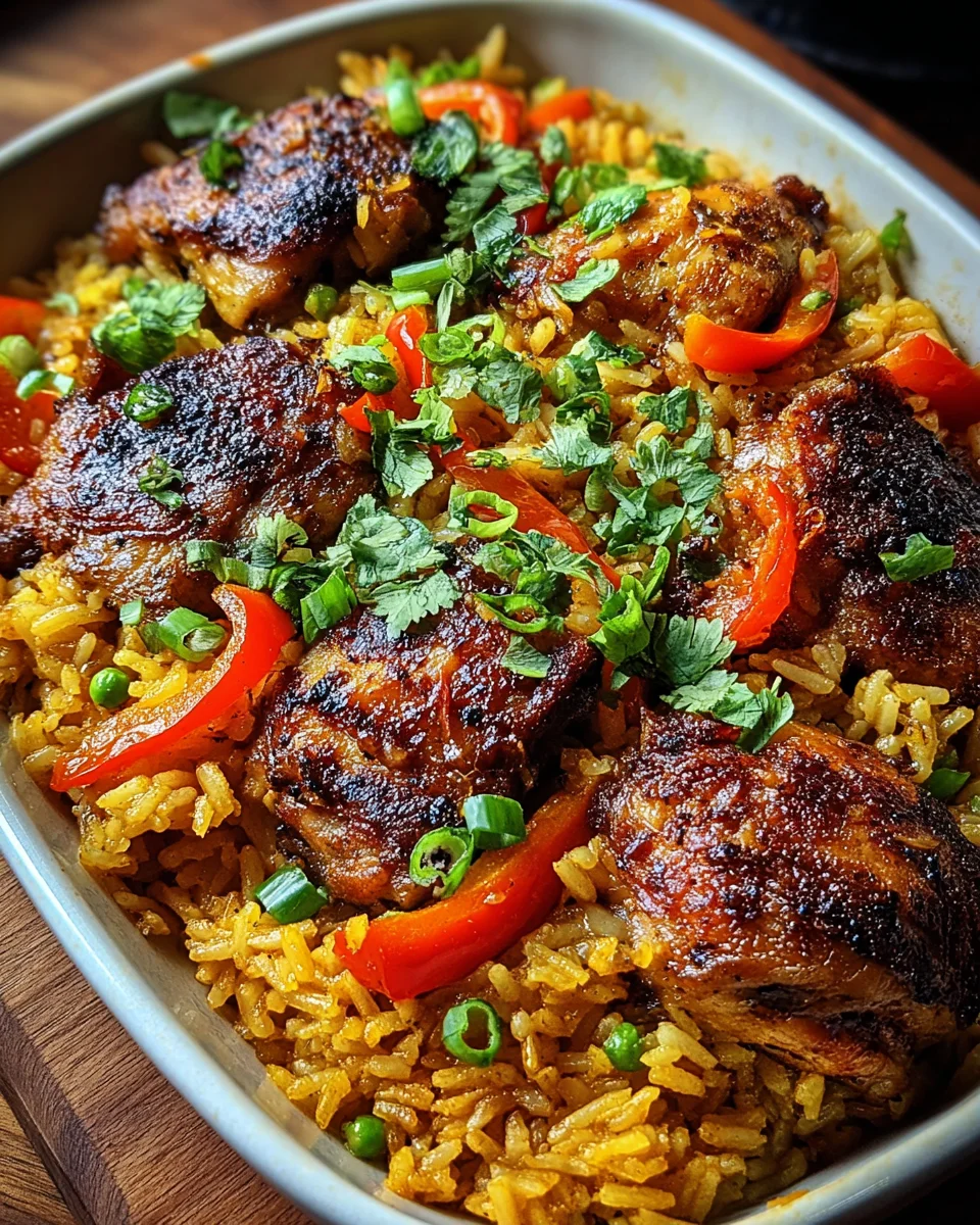 Caribbean Chicken and Rice Caribbean