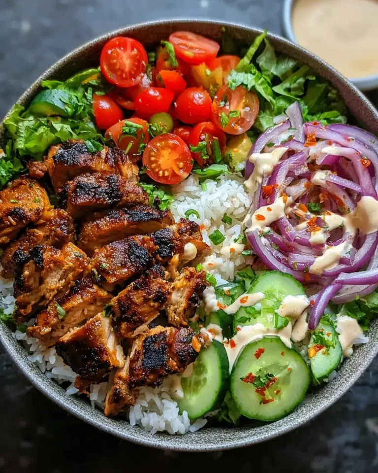 Chicken Shawarma Bowl Recipe