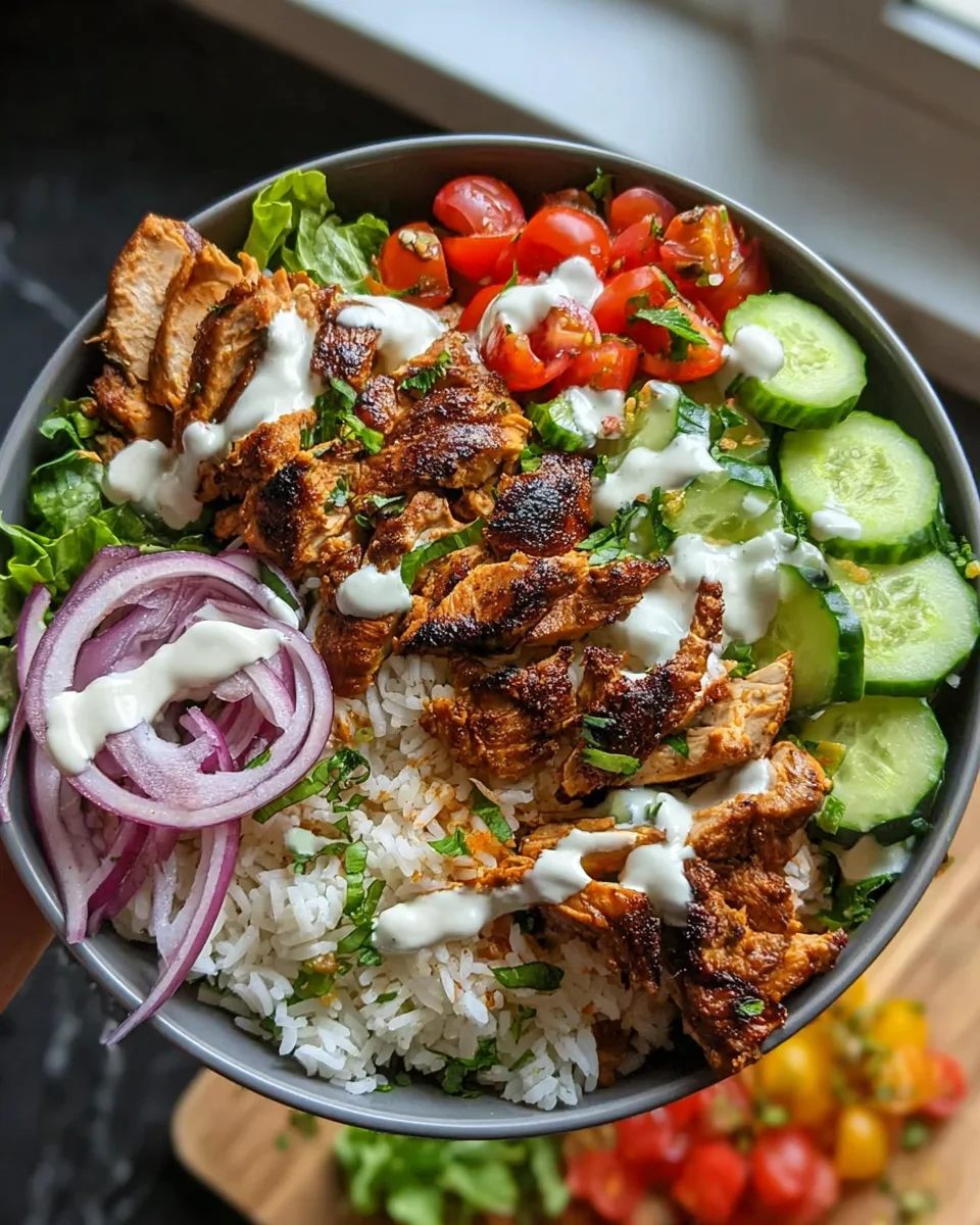 Chicken Shawarma Bowl Recipe Chicken