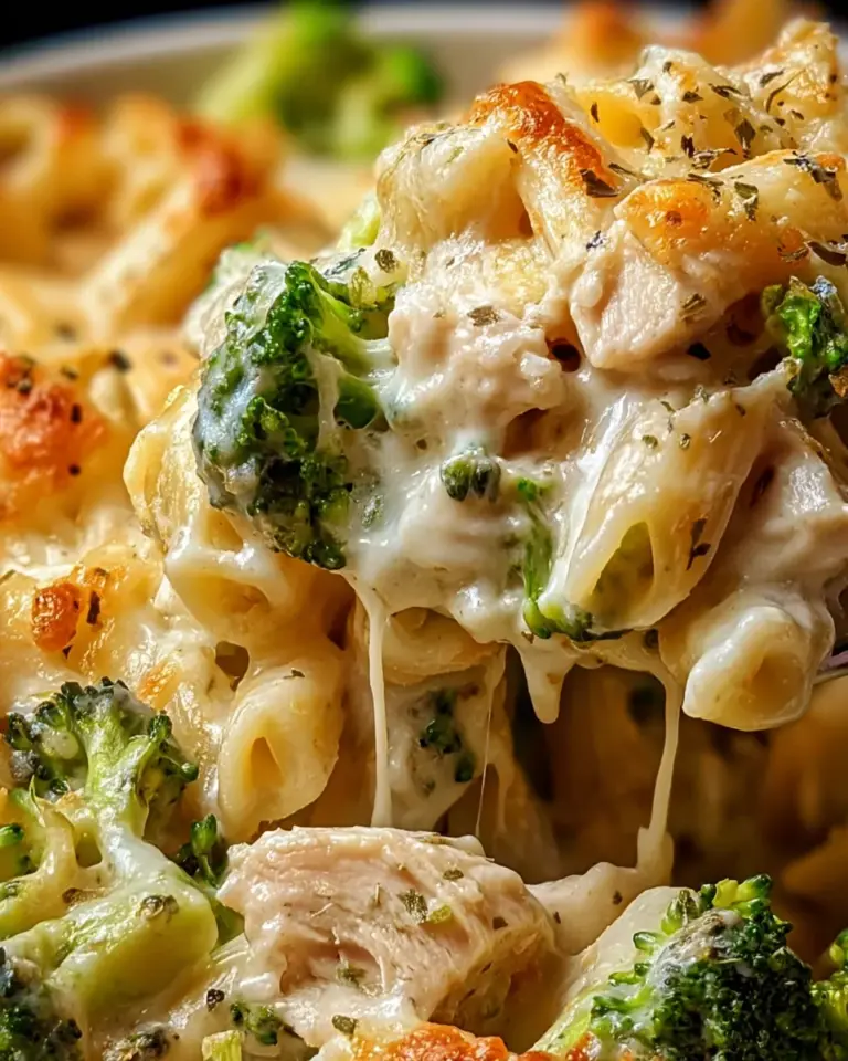 Chicken and Broccoli Alfredo Bake