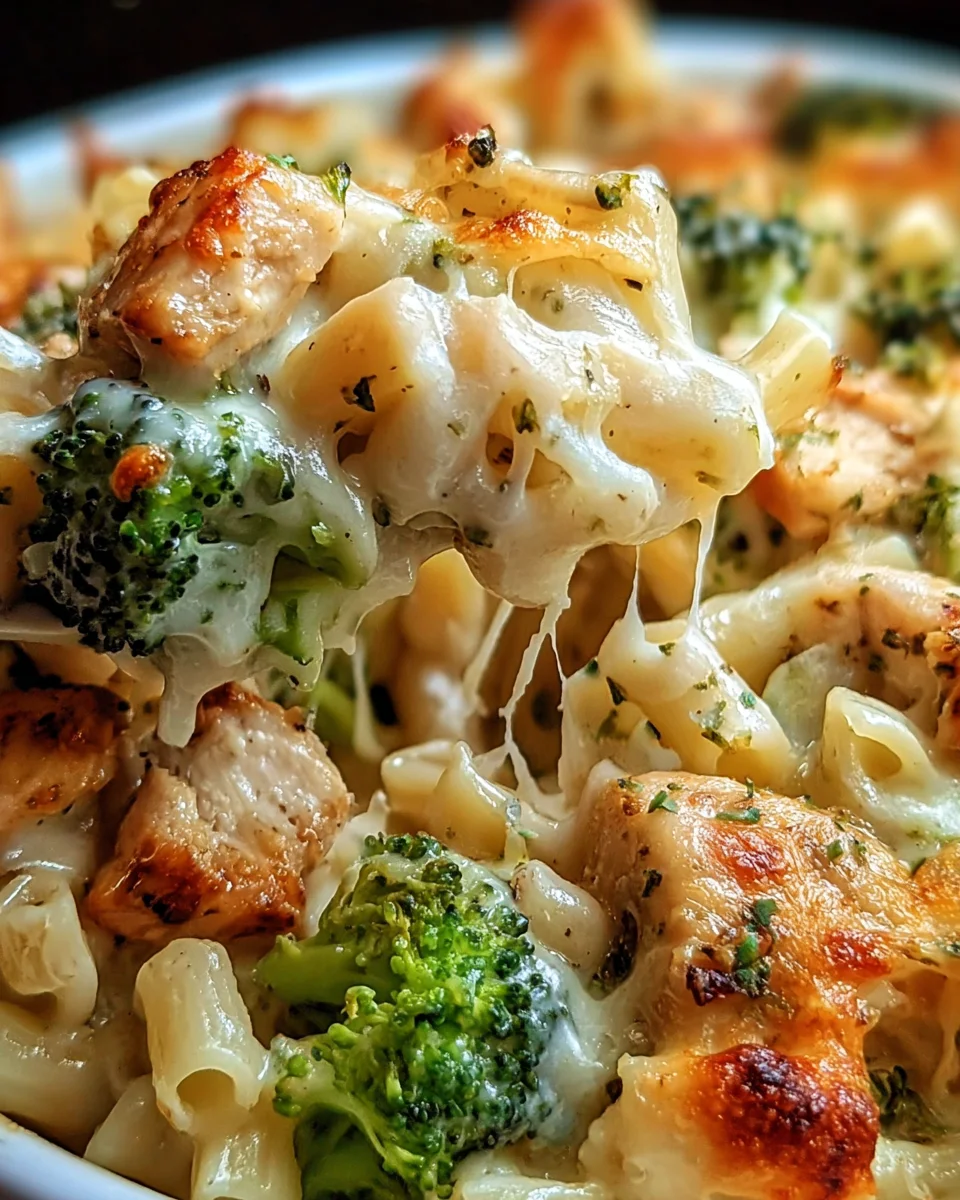 Chicken and Broccoli Alfredo Bake Chicken