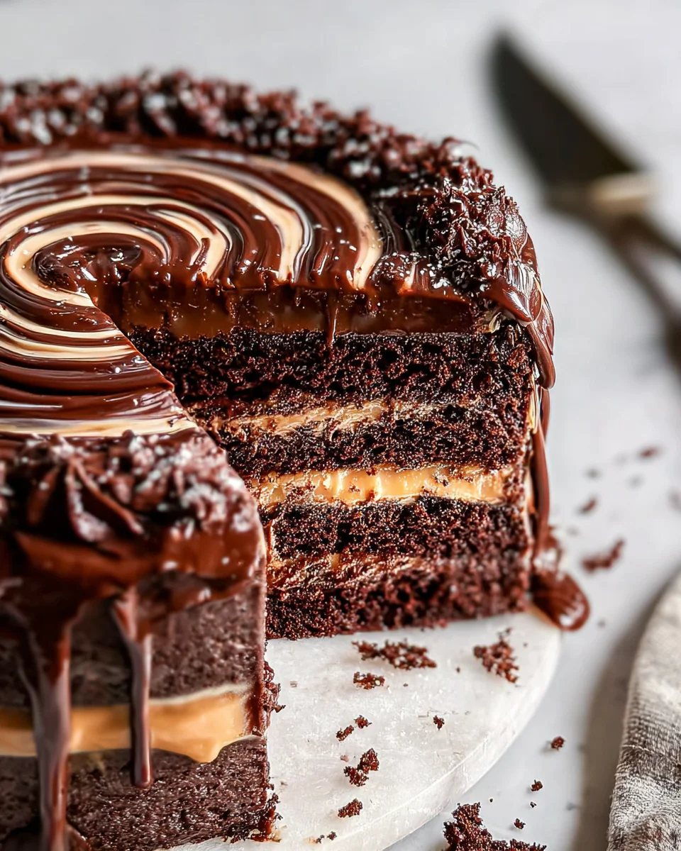 Chocolate Dulce de Leche Cake Chocolate