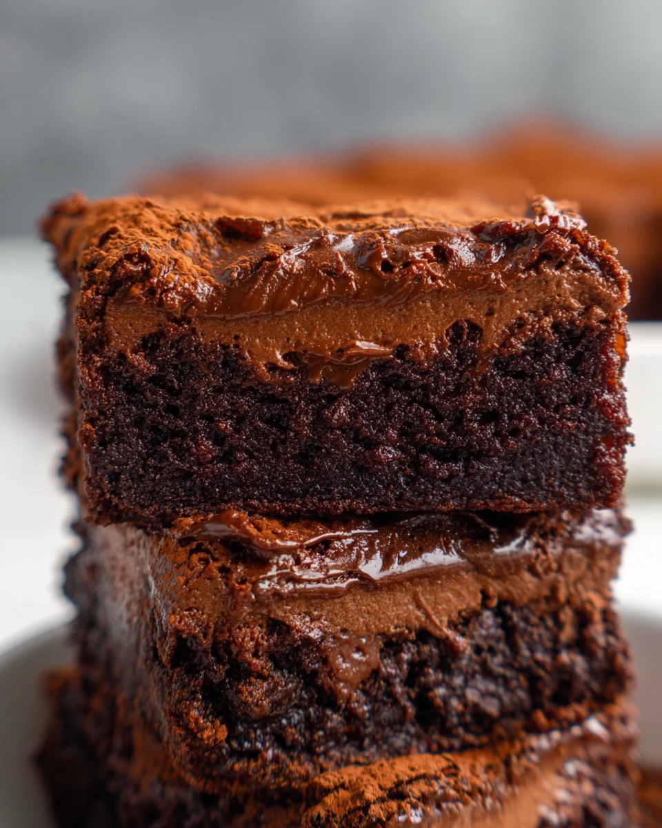 Chocolate Mousse Brownies Recipe Chocolate