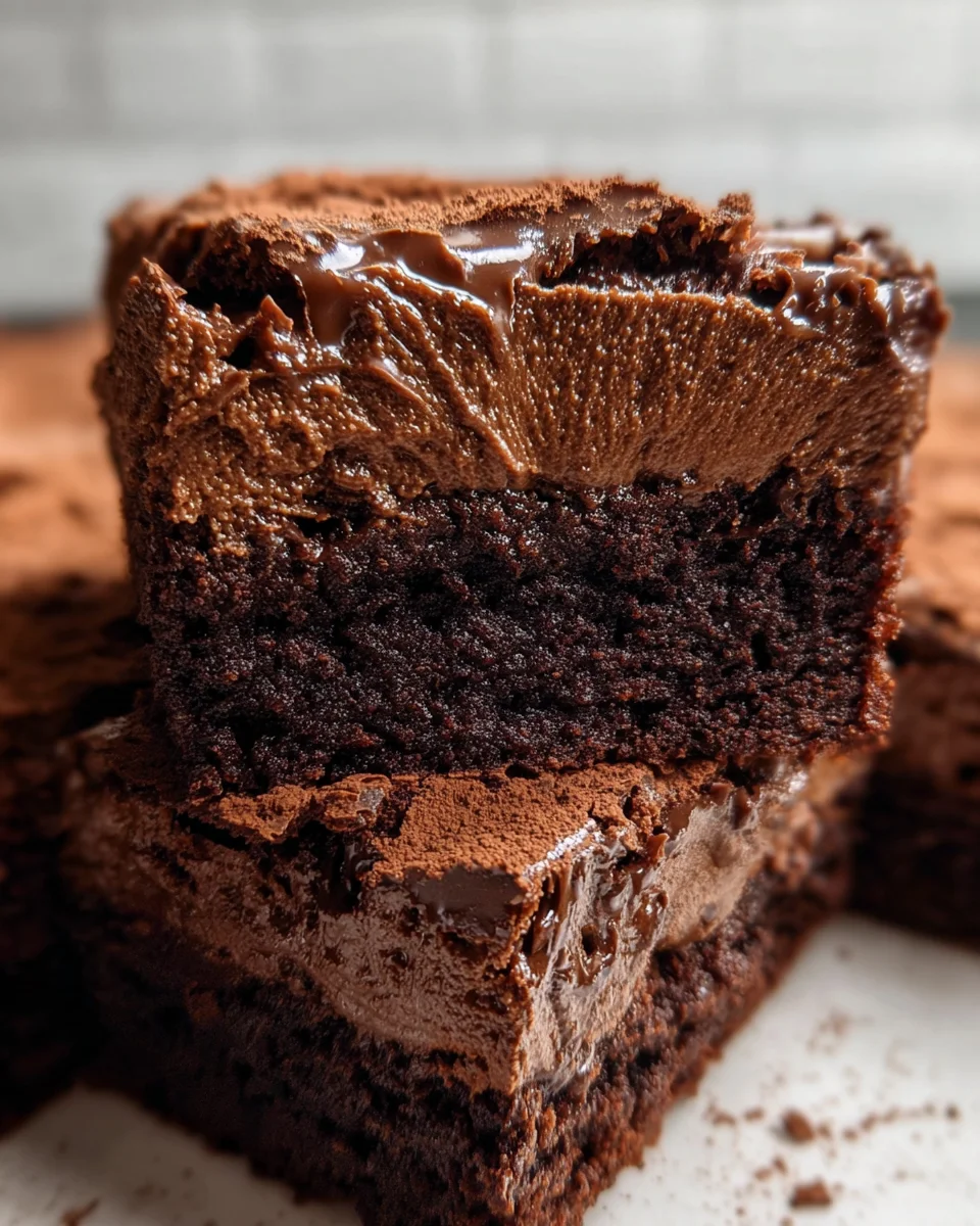 Chocolate Mousse Brownies Recipe Chocolate