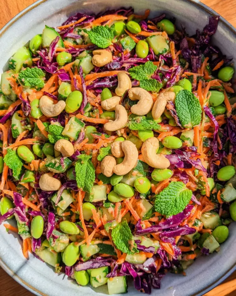 Chopped Asian Salad (Miso Dressing)