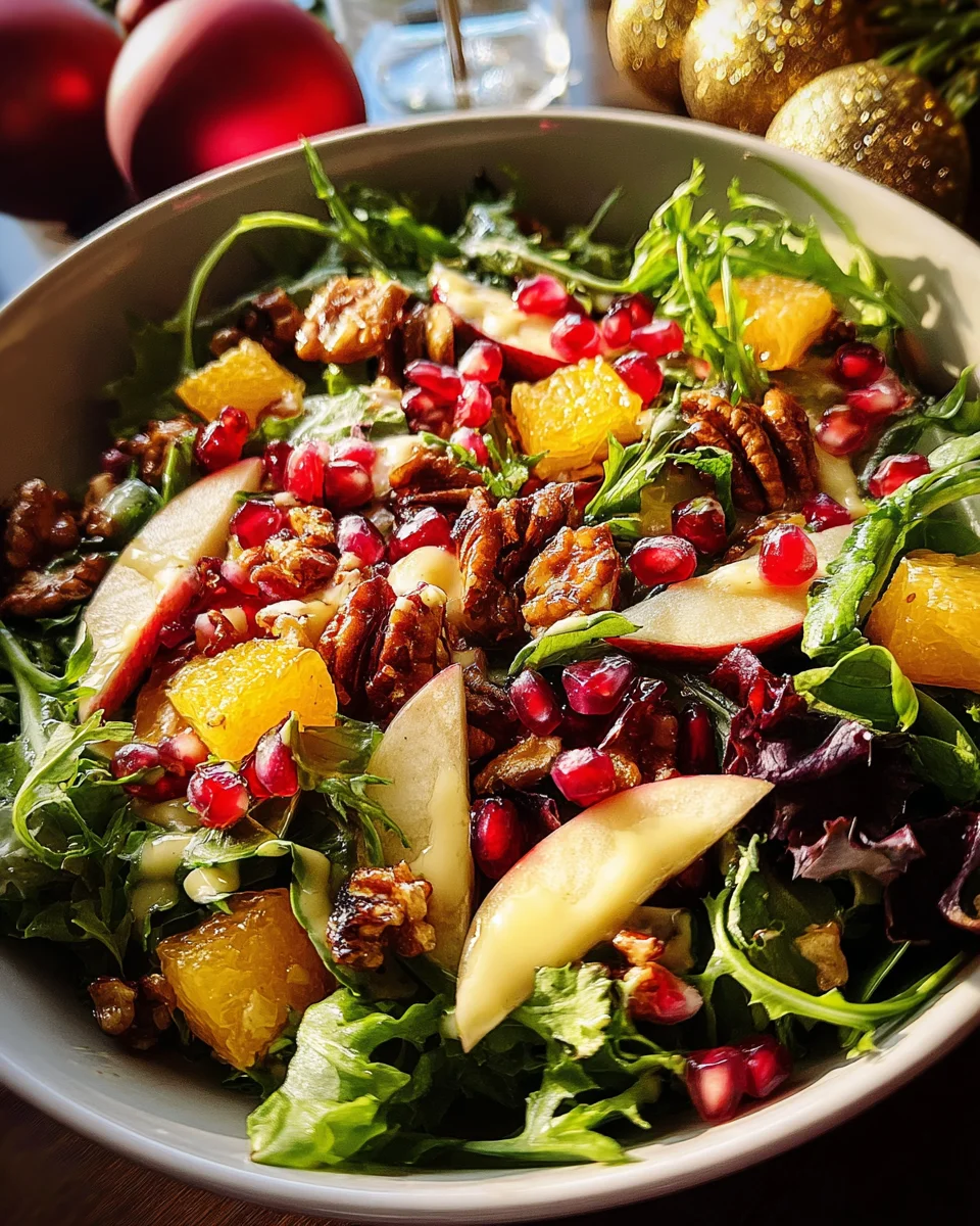 Christmas Salad with Honey Mustard Dressing Christmas Salad with Honey Mustard Dressing