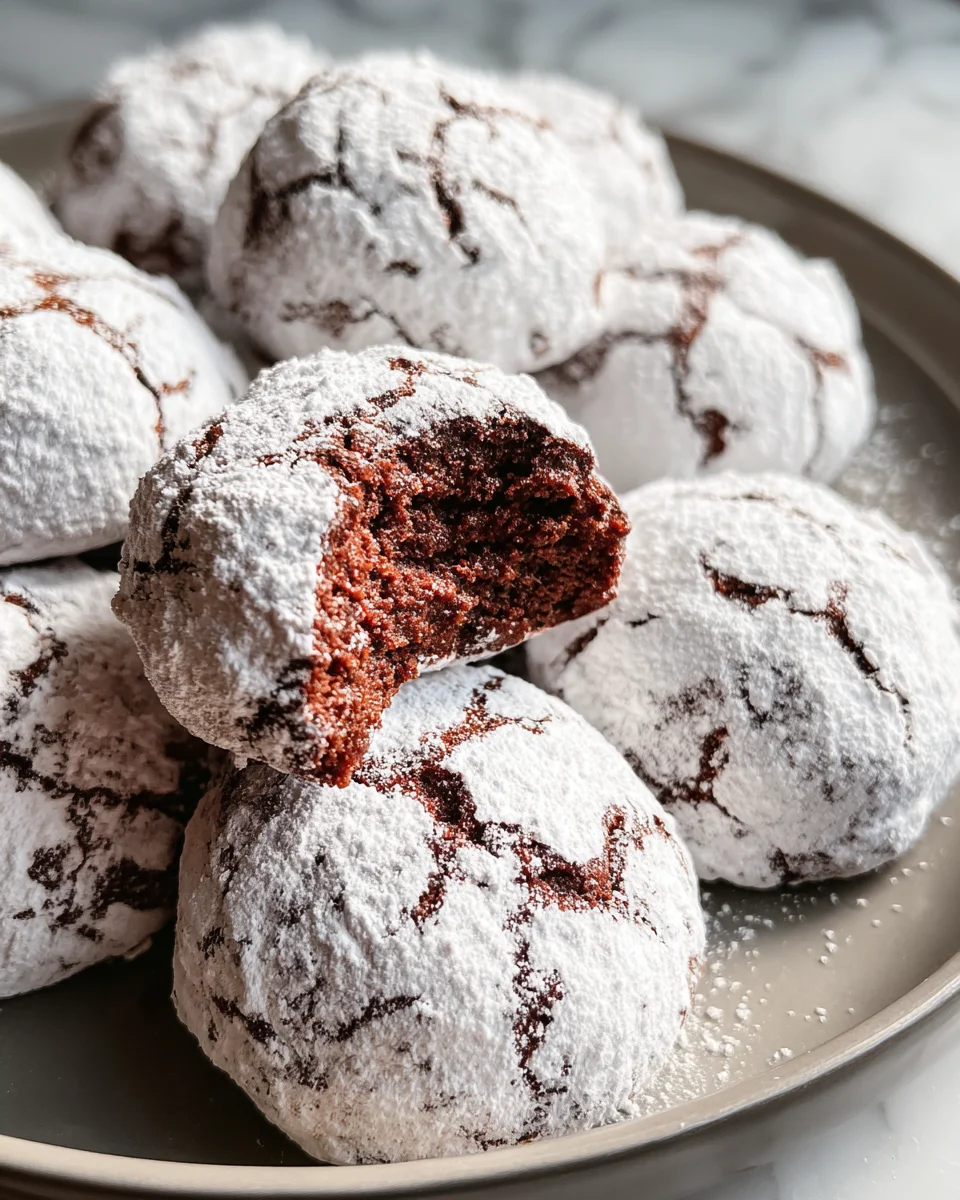 Classic Chocolate Snowball Cookies Classic