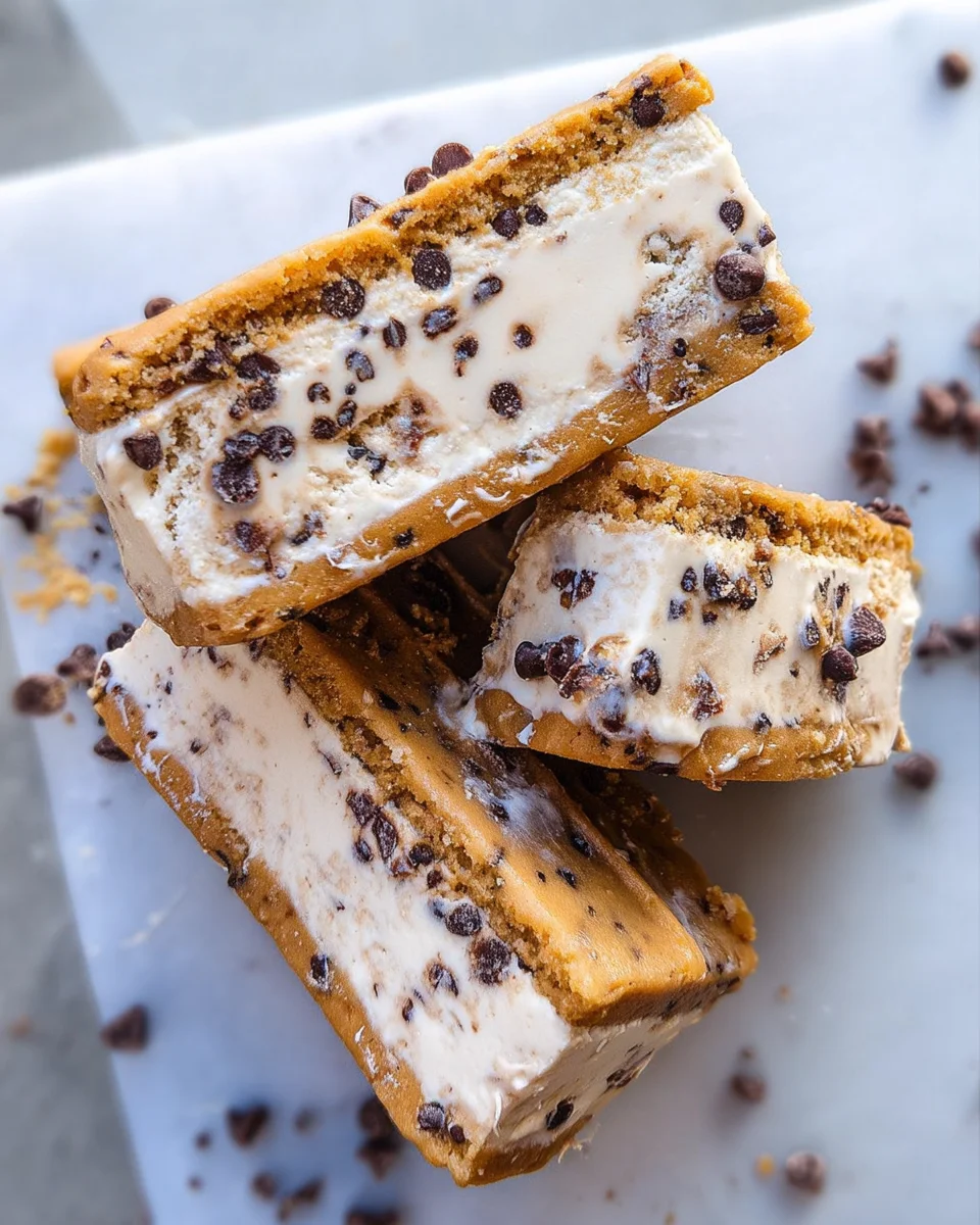 Cookie Dough Vegan Ice Cream Sandwiches (Easy + No-Bake!) Cookie