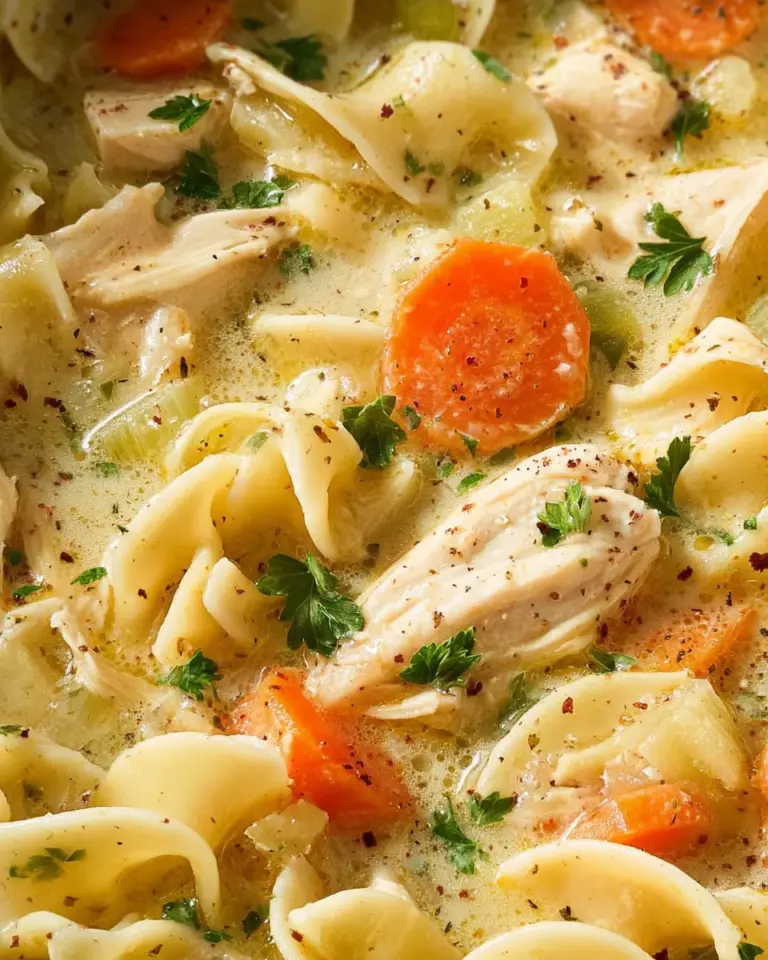 Creamy Chicken Noodle Soup Recipe
